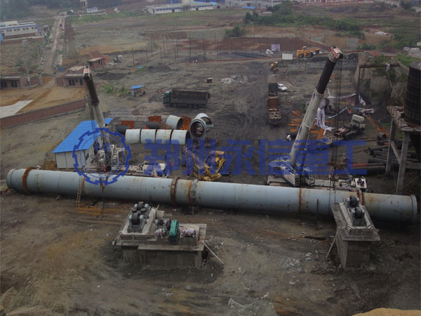 四川陶粒砂回轉窯安裝現(xiàn)場